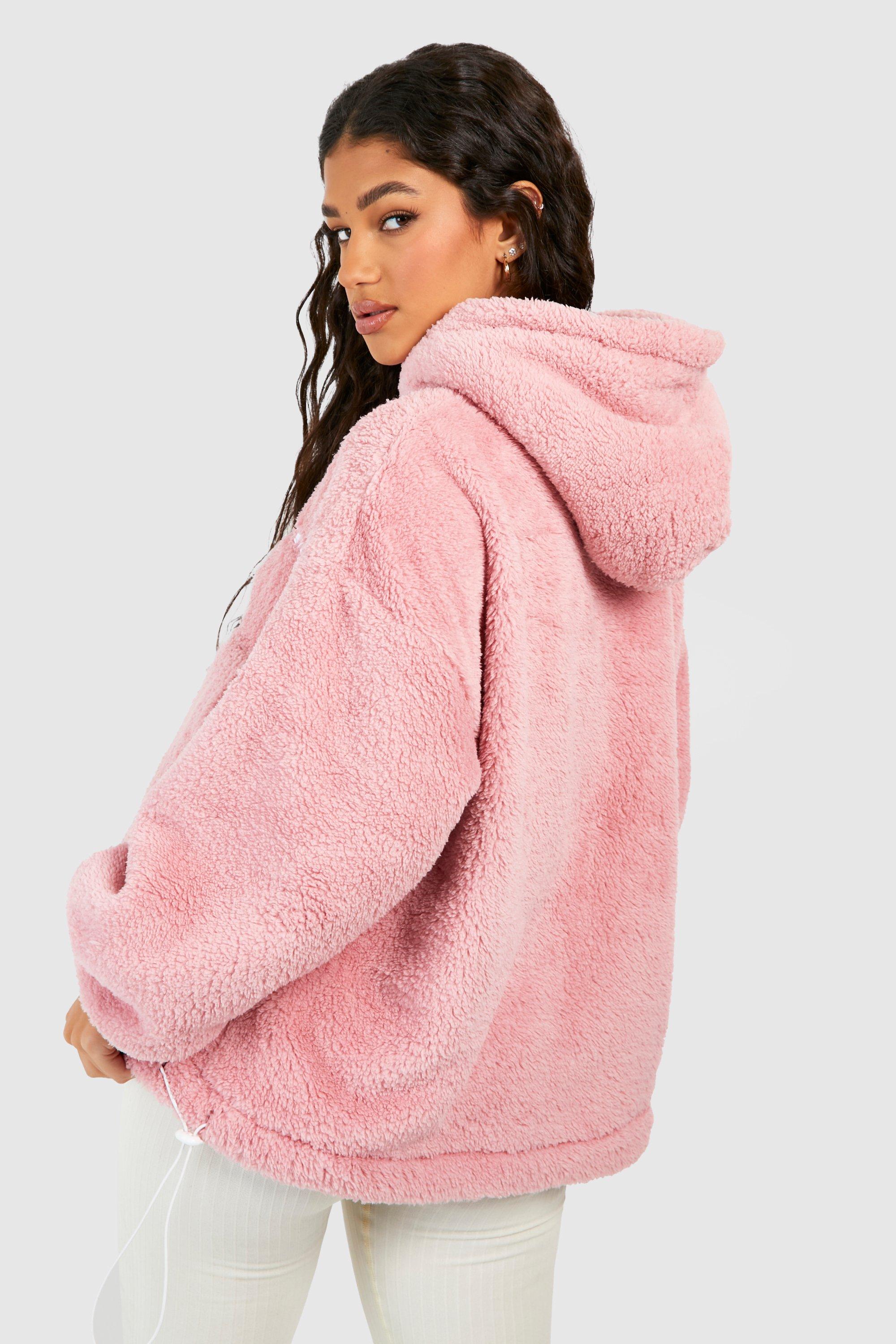 Teddy cheap fleece hoody